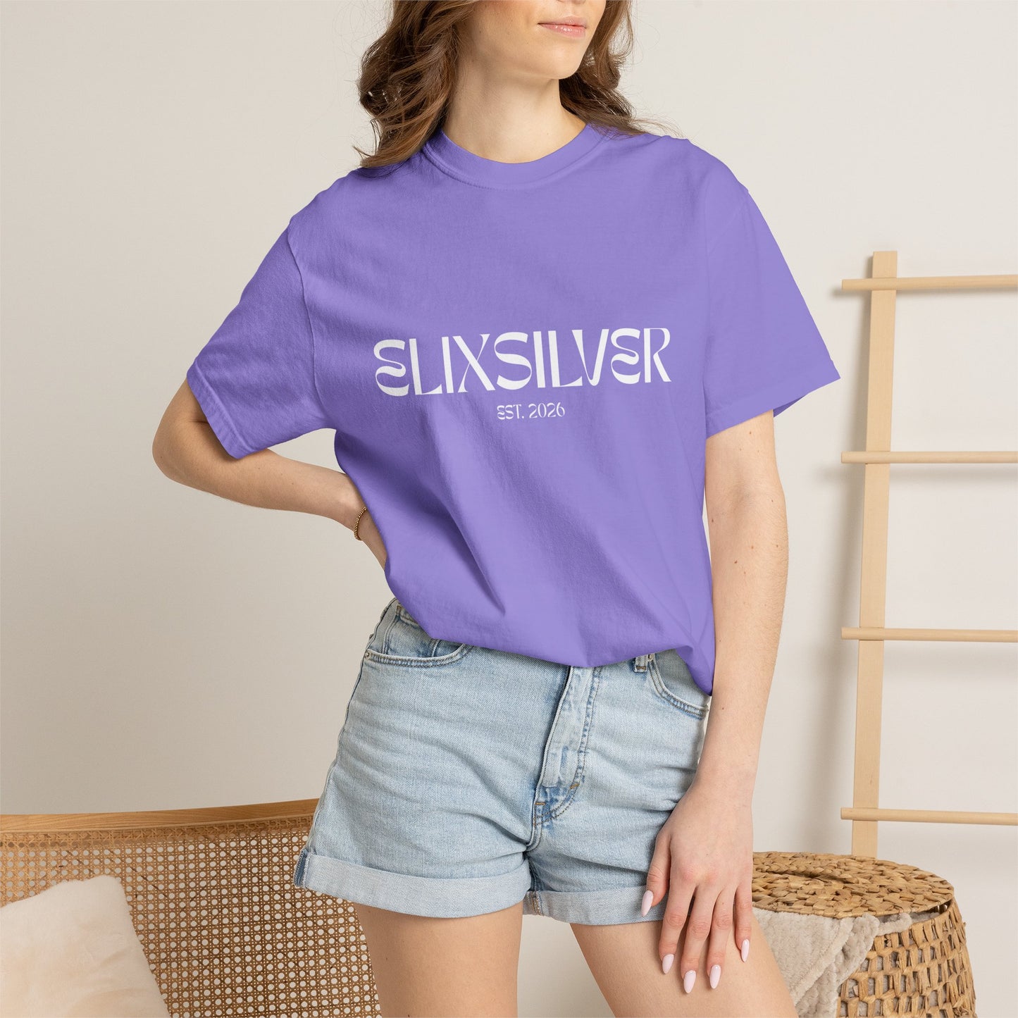 Like a Virgin White Text Tee