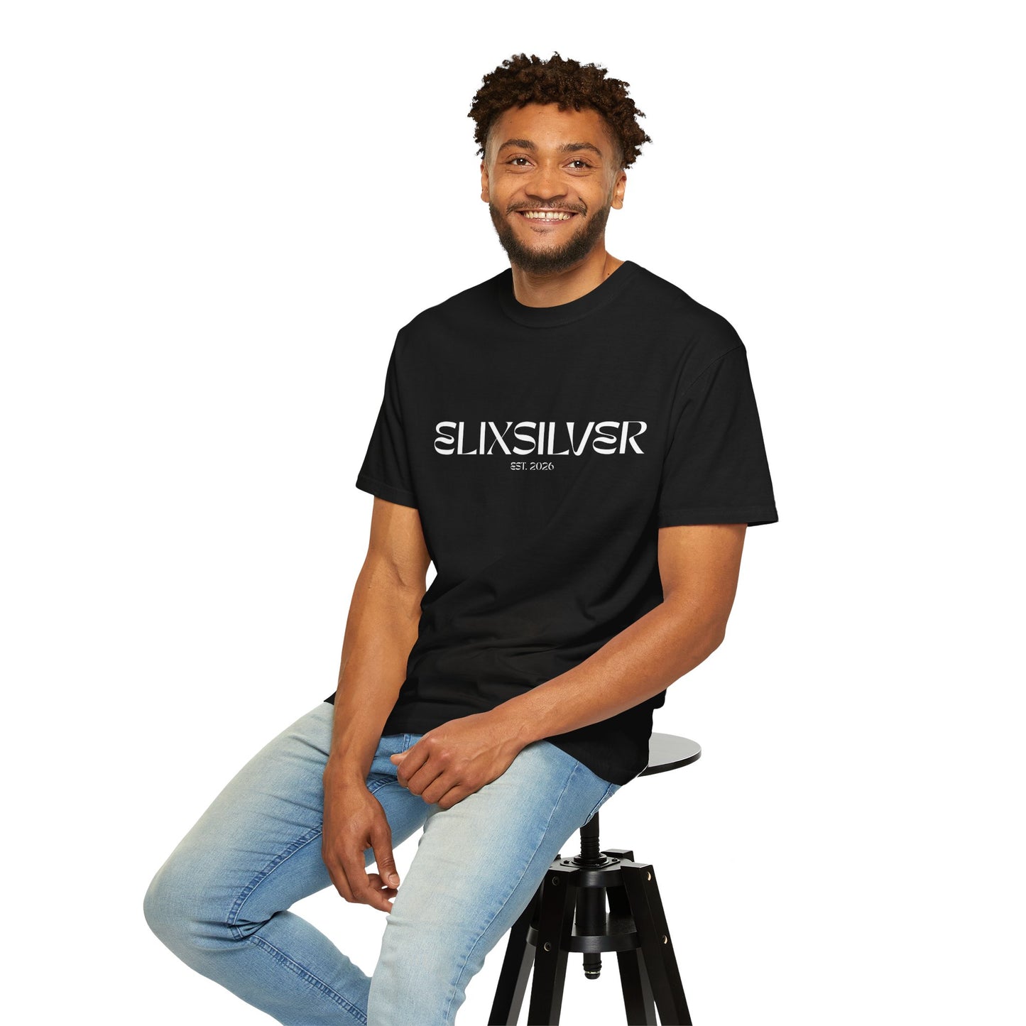 Like a Virgin White Text Tee