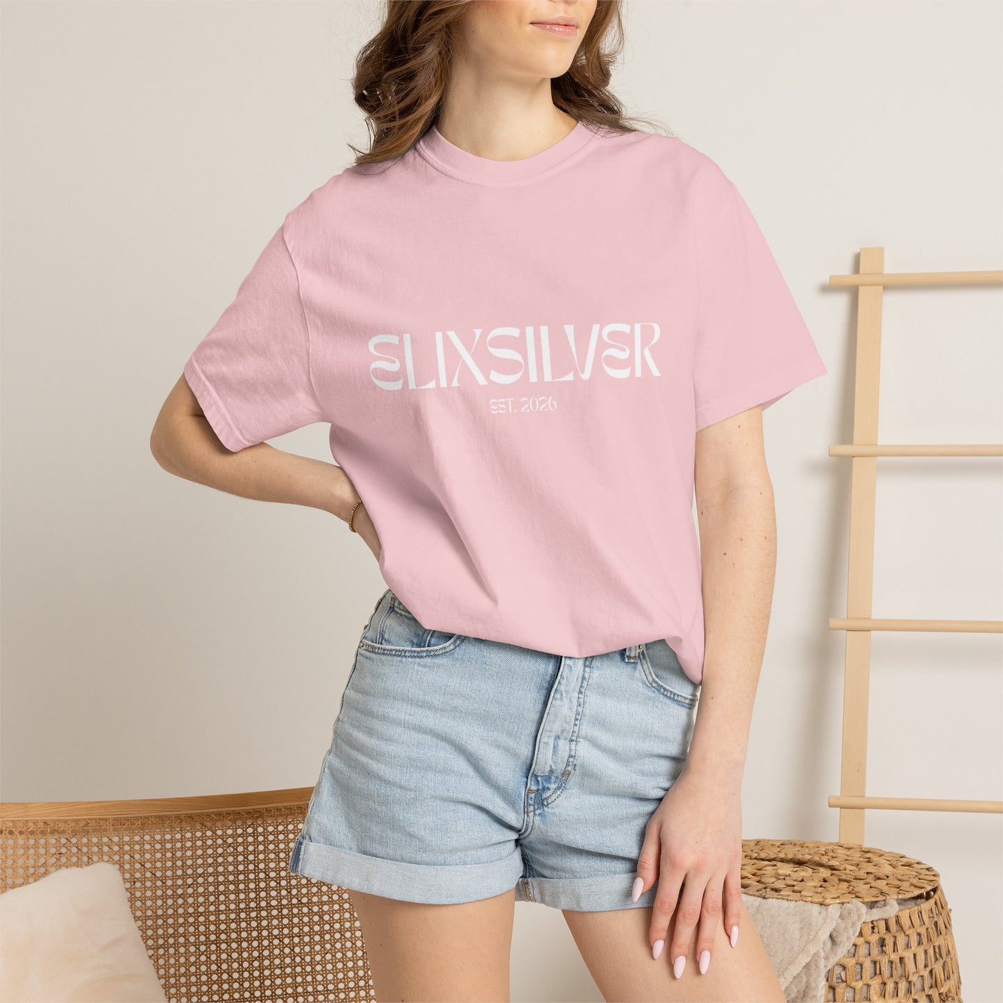 Like a Virgin White Text Tee