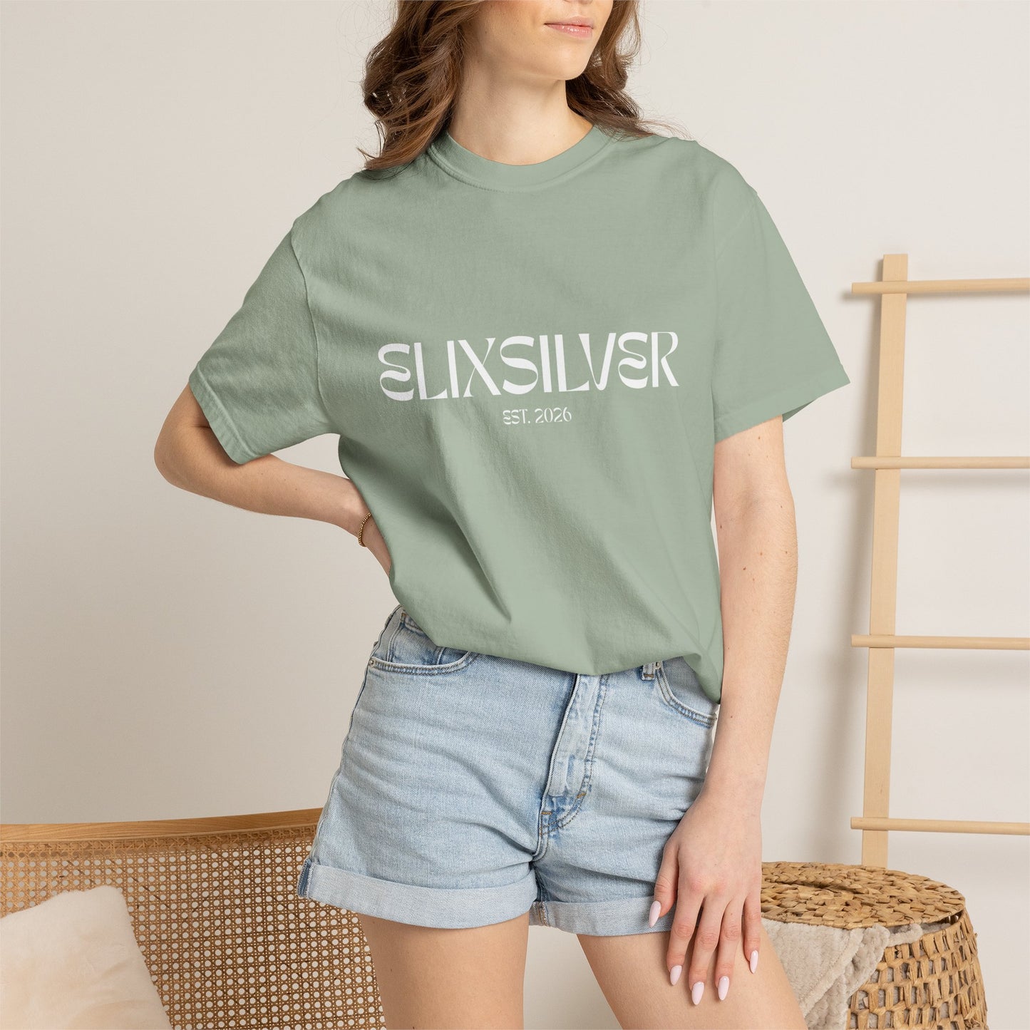 Like a Virgin White Text Tee