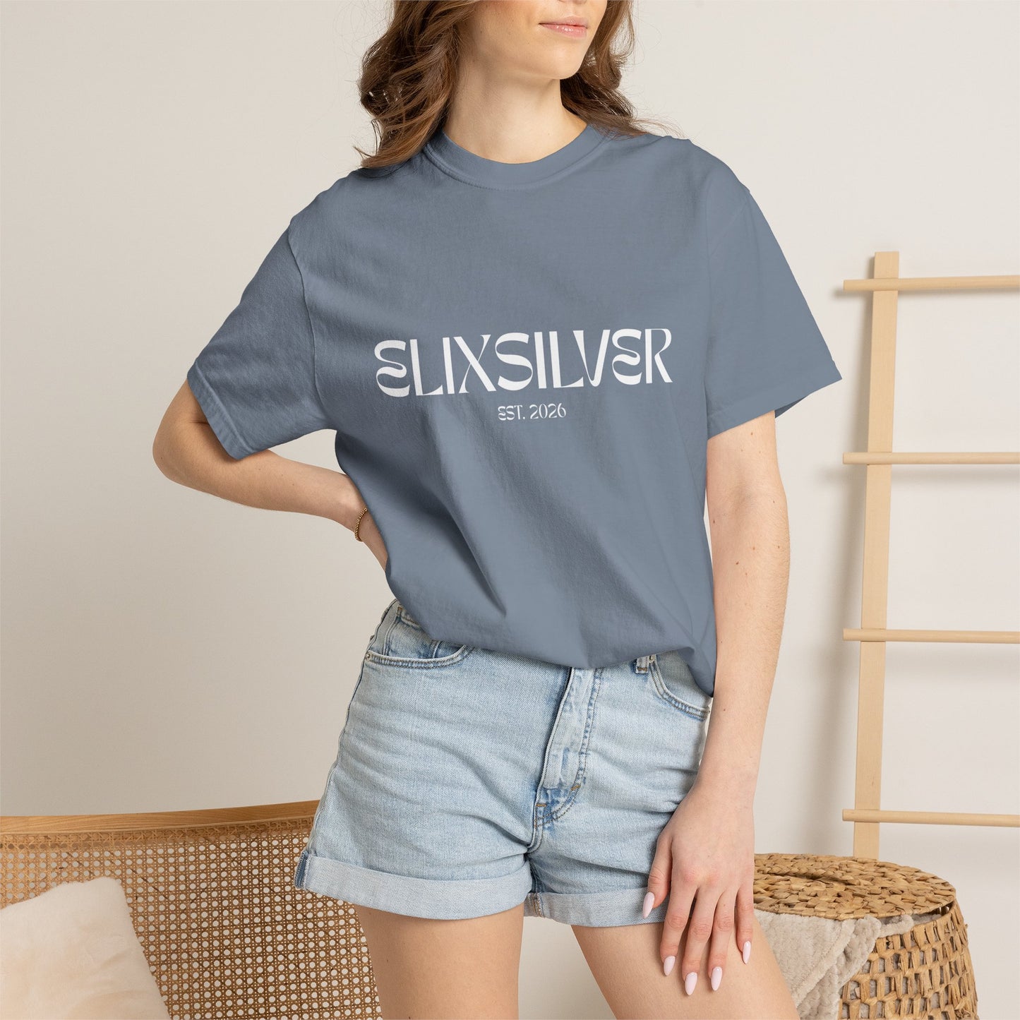 Like a Virgin White Text Tee
