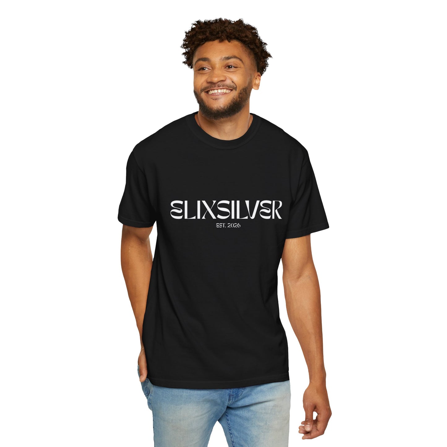Like a Virgin White Text Tee