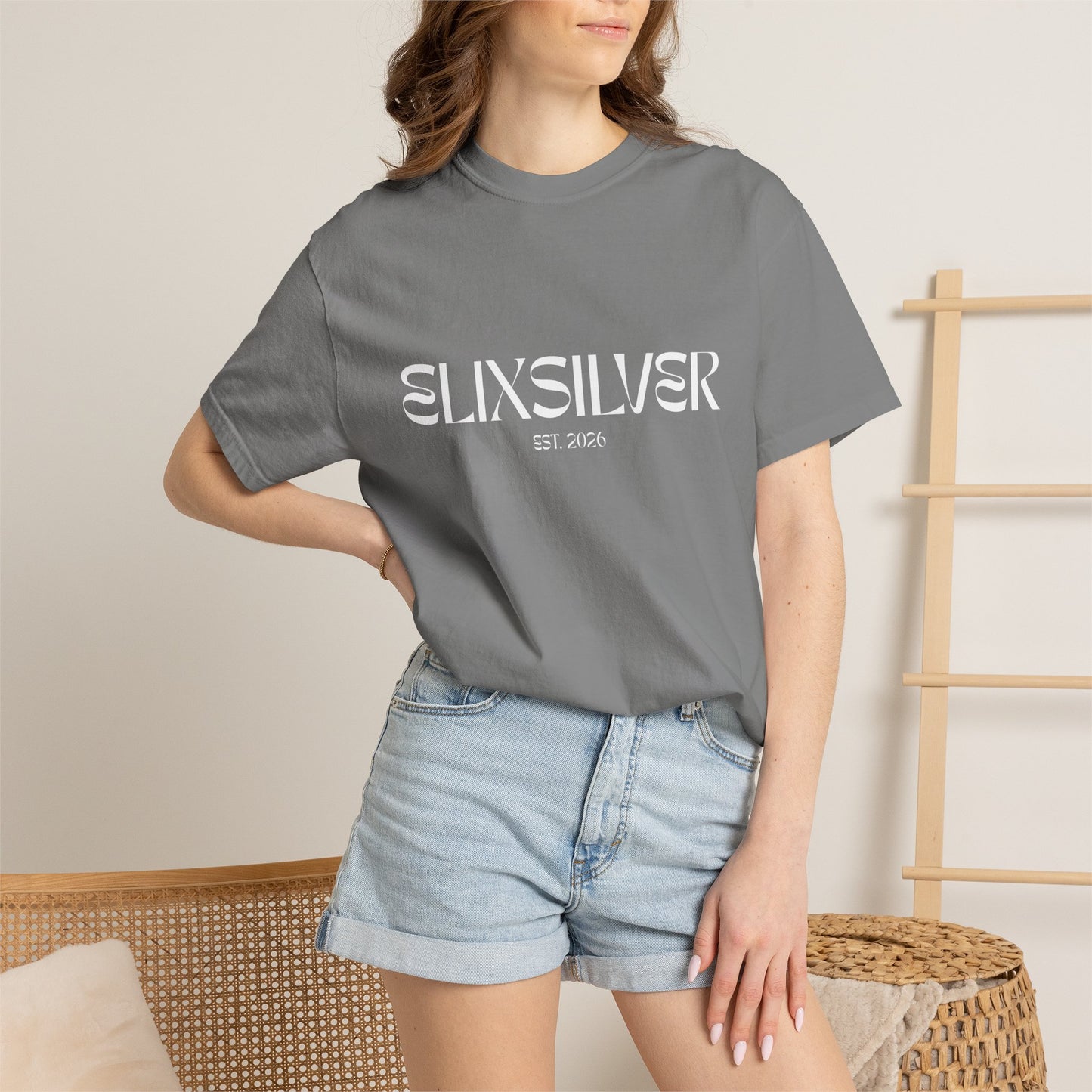 Like a Virgin White Text Tee